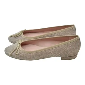 48754 - Nude Glitzy Flats for Teen/Women by Pretty Ballerinas