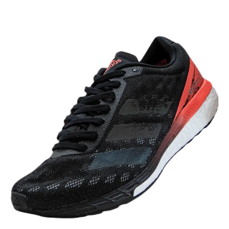 Adizero Boston 9 Shoes Core Black / Core Black / Signal Pink / Coral