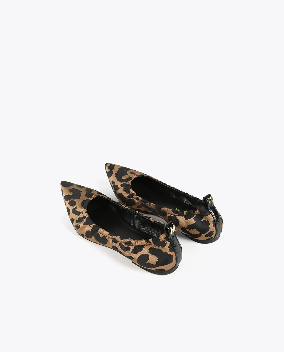 Animal print ballet flats