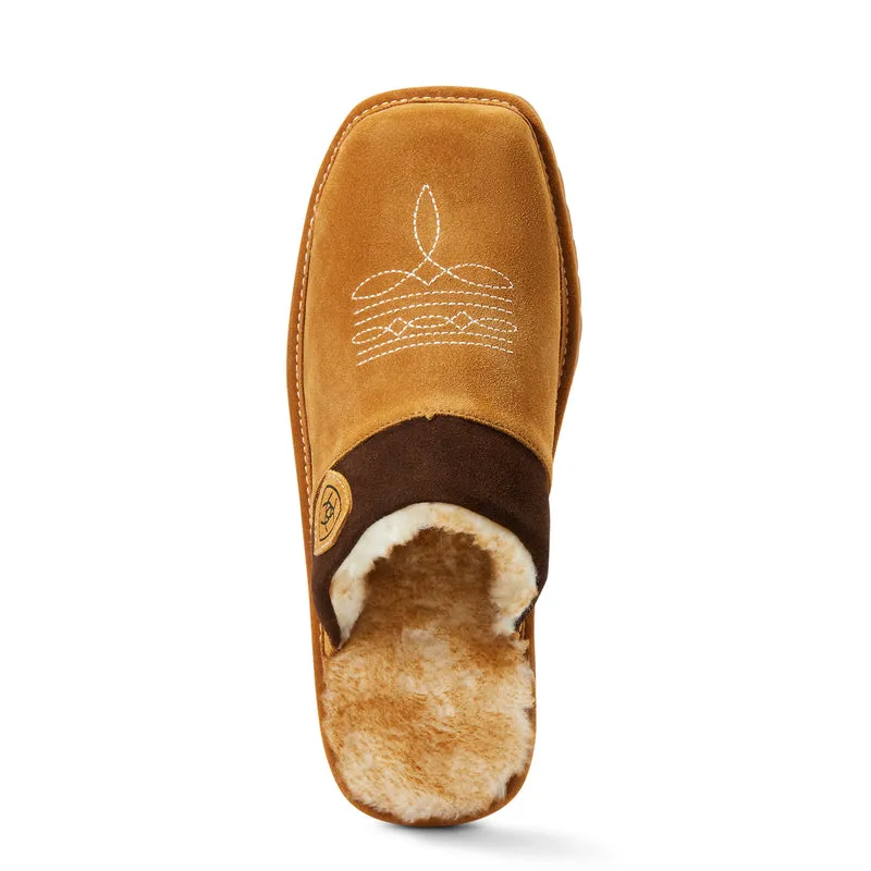 Ariat Men's Silversmith Square Toe Slipper, Chestnut