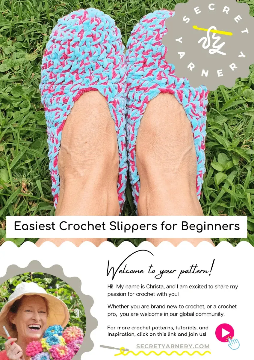 Easiest Crochet Slippers for Beginners