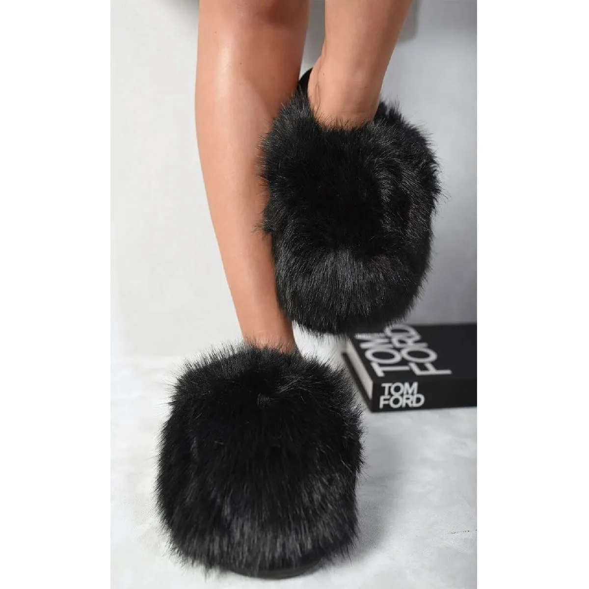 Fluffy Faux Fur Winter Slippers