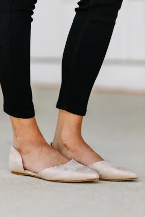 Get Down To Business Rose Gold Flats