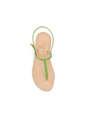 GREEN APPLE LEATHER CAPRI SANDALS (ART. 222VM)