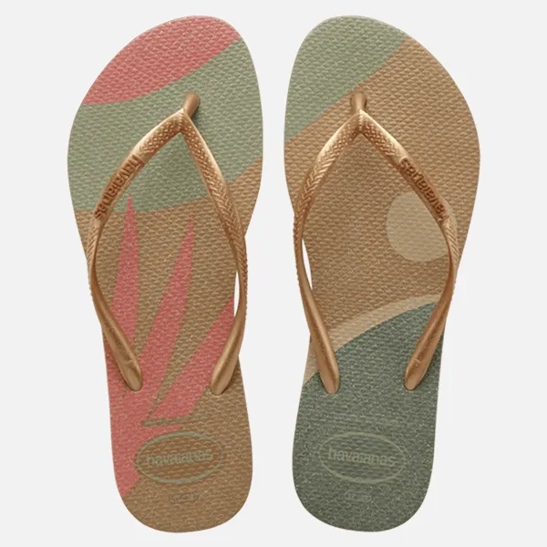 Havaianas Slim Palette Glow - Sand Grey/Golden