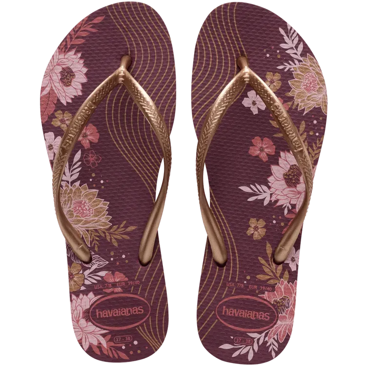 Havaianas Womens Slim Organic Purple Soil