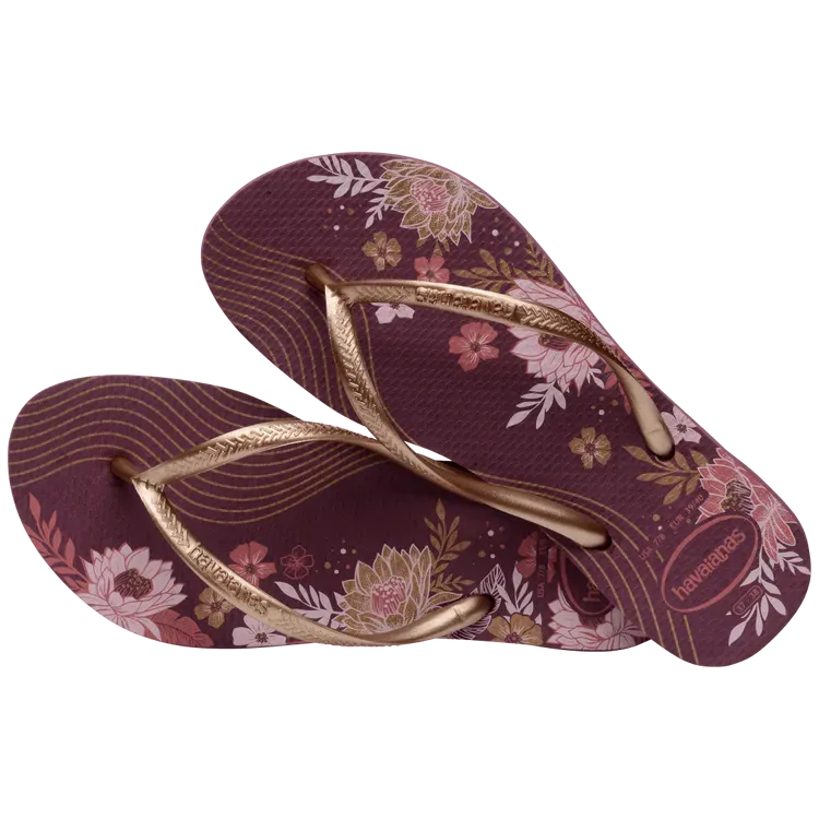 Havaianas Womens Slim Organic Purple Soil