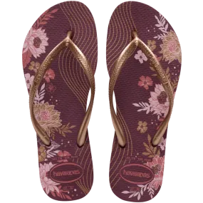 Havaianas Womens Slim Organic Purple Soil