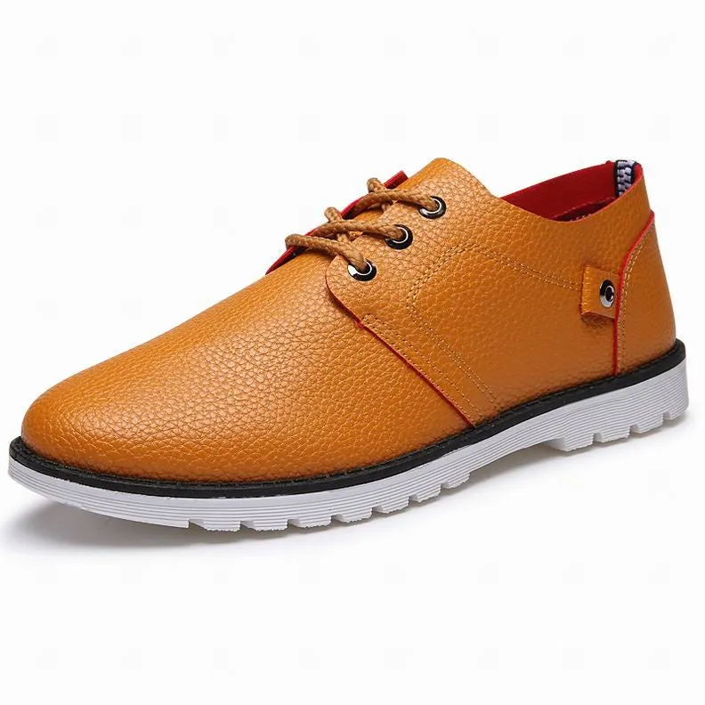 High Quality Men's Leather  Casual Flat Shoes