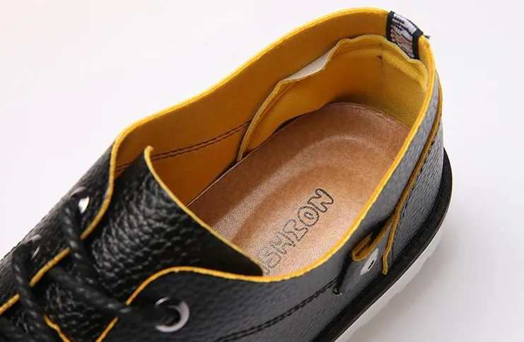 High Quality Men's Leather  Casual Flat Shoes