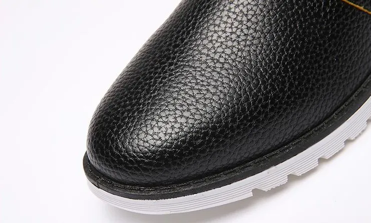 High Quality Men's Leather  Casual Flat Shoes