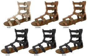 ladies gladiator sandals with multiple buckles Case of 36