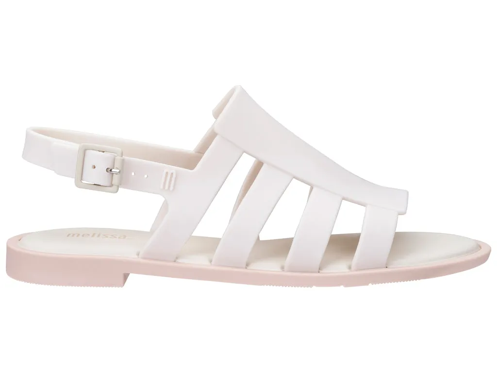 Melissa Boemia Flat Gladiator White Sandal For Women