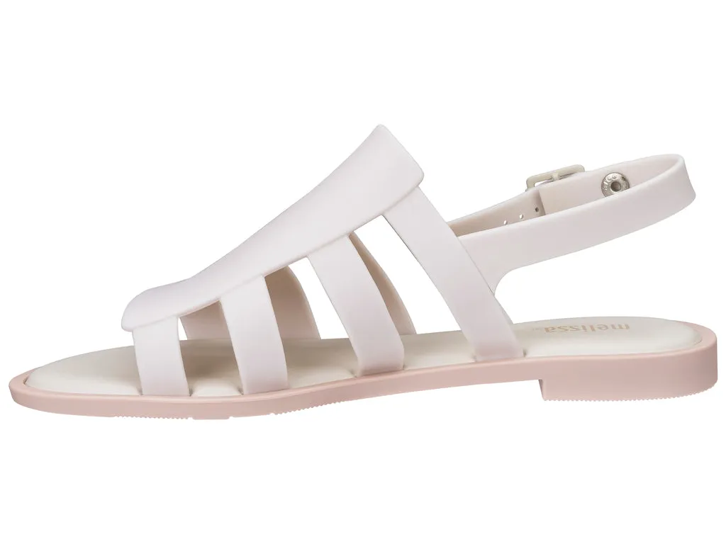 Melissa Boemia Flat Gladiator White Sandal For Women