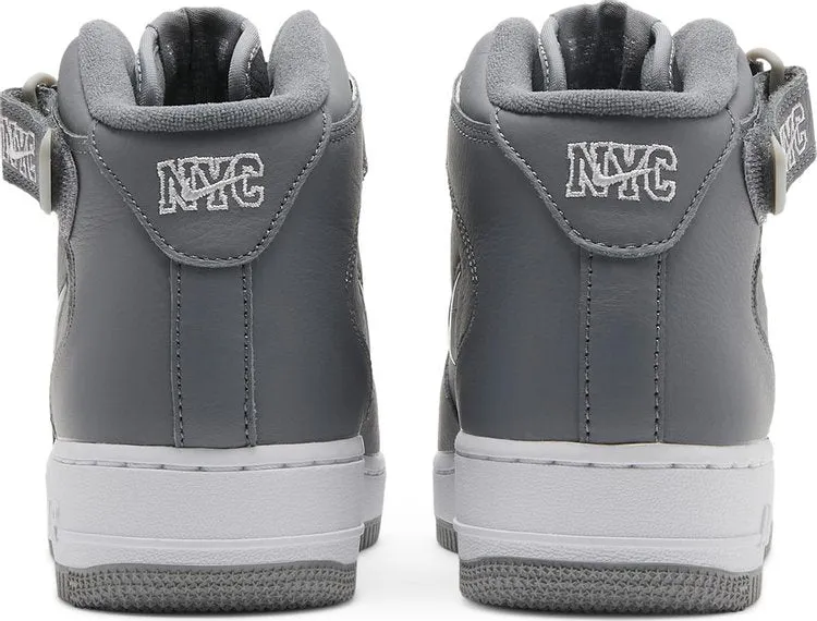 Nike Air Force 1 Mid Jewel QS 'NYC - Cool Grey', Gray