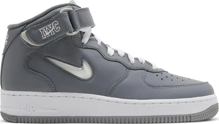 Nike Air Force 1 Mid Jewel QS 'NYC - Cool Grey', Gray