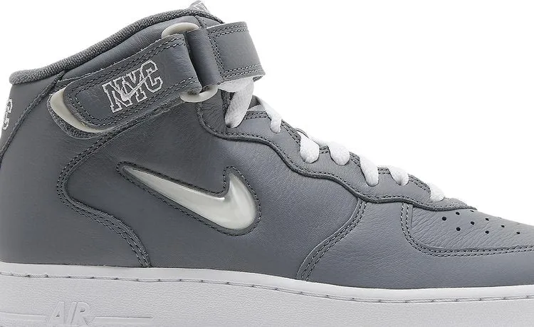 Nike Air Force 1 Mid Jewel QS 'NYC - Cool Grey', Gray