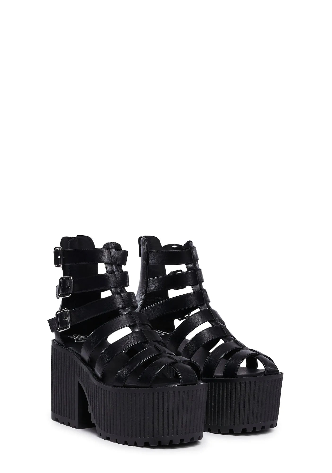 Noir Platform Sandals