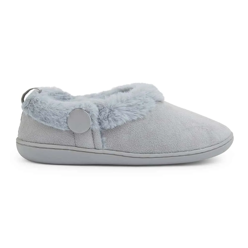 Paddy Slipper in Grey Fabric