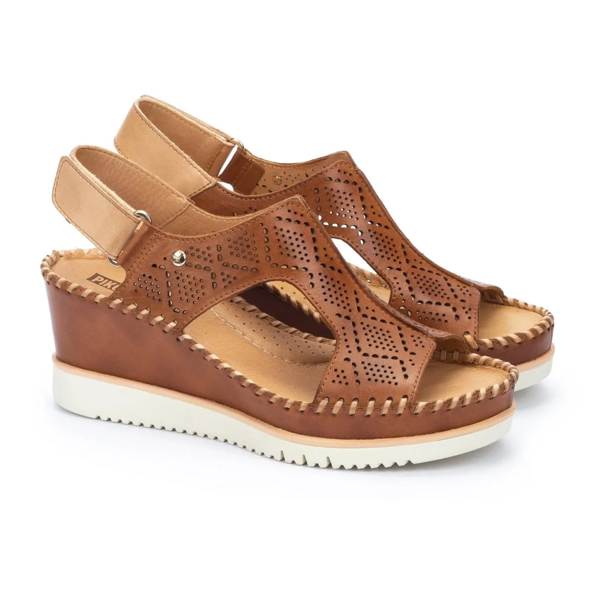 Pikolinos Aguadulce W3z-1775c1 Women's Wedge Sandal In Brandy