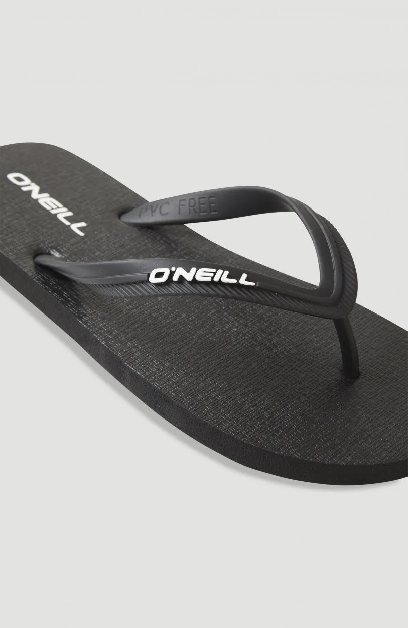 Profile Small Logo Sandals | Black Out