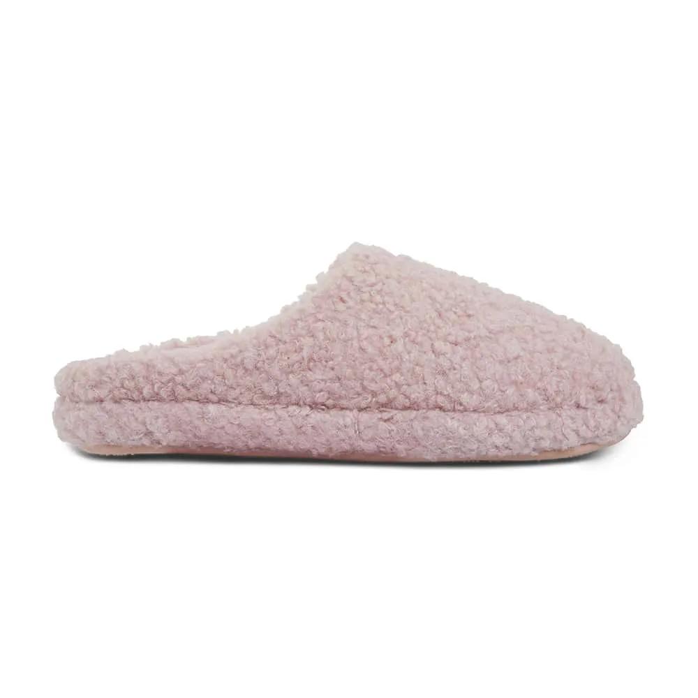 Rainbow Slipper in Pale Pink Fabric