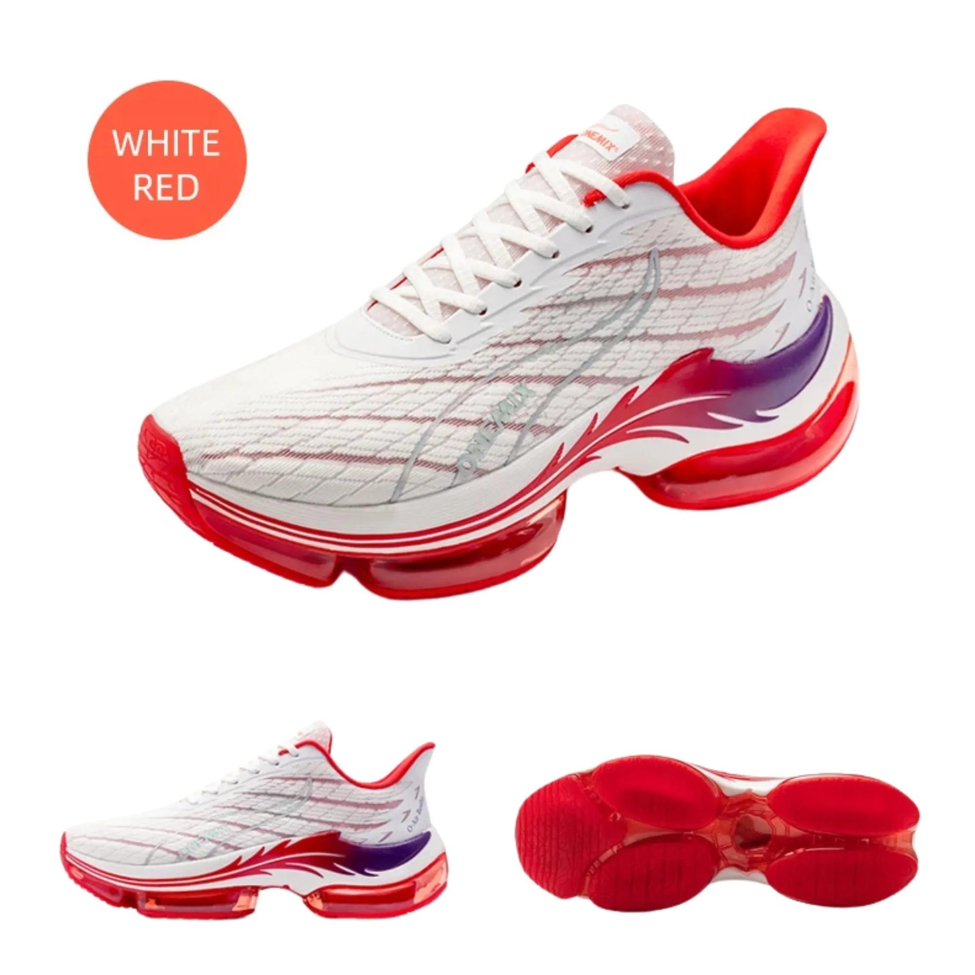 Running Sports Shoes Shock-Absorbing Rebound Breathable Outdoor Racing Sneakers Luxury Height Increasing 6-7cm