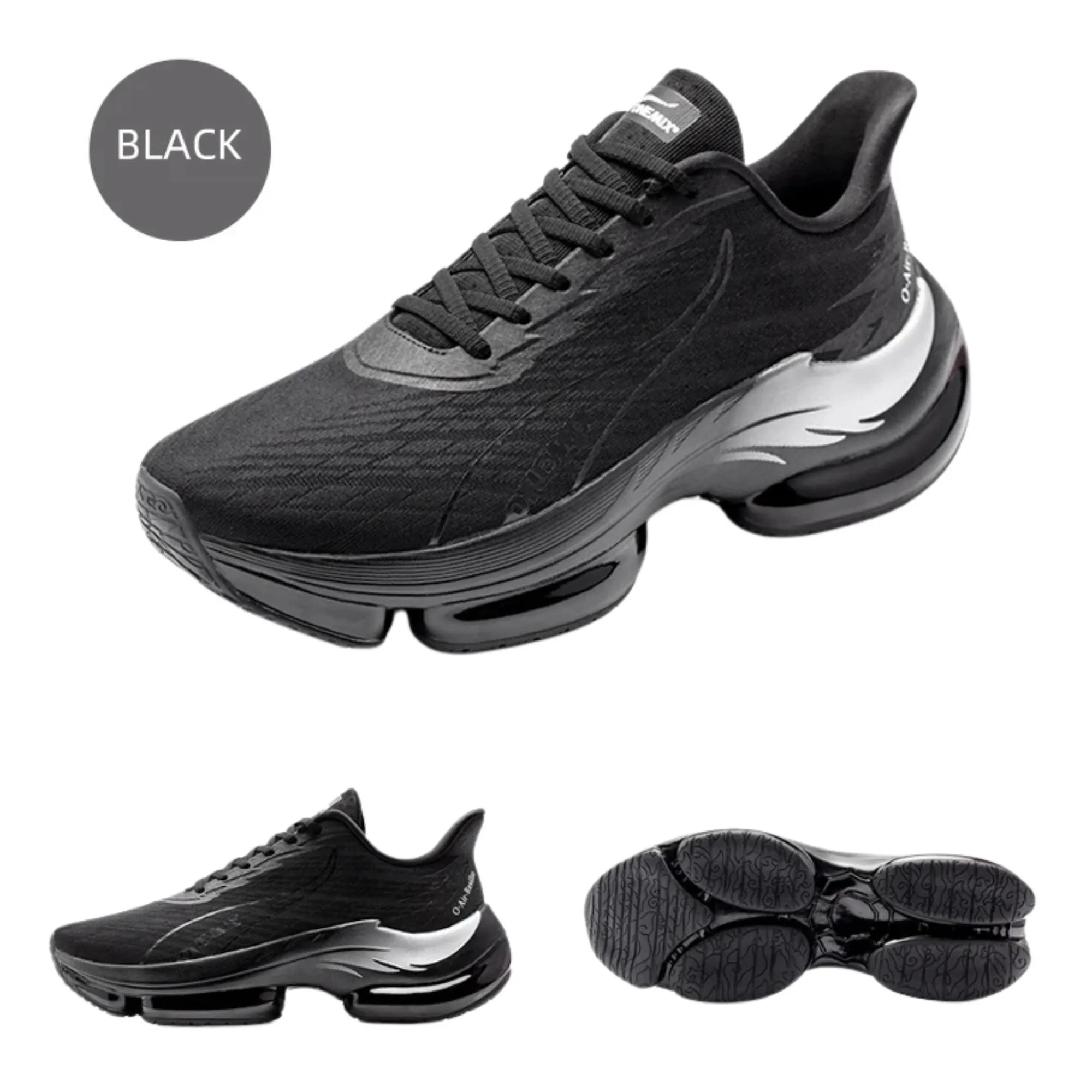 Running Sports Shoes Shock-Absorbing Rebound Breathable Outdoor Racing Sneakers Luxury Height Increasing 6-7cm