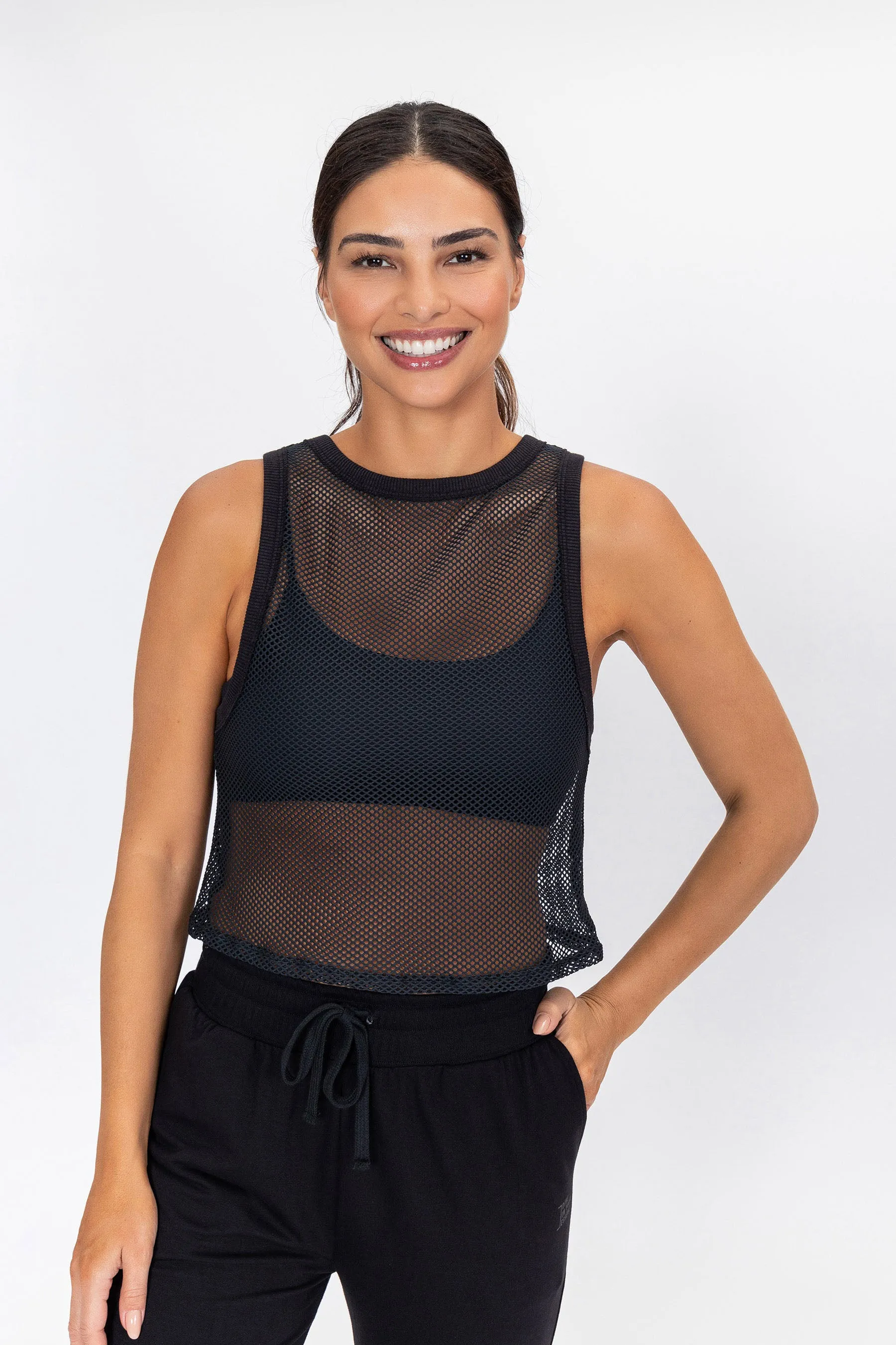 Sport Net Crop Top