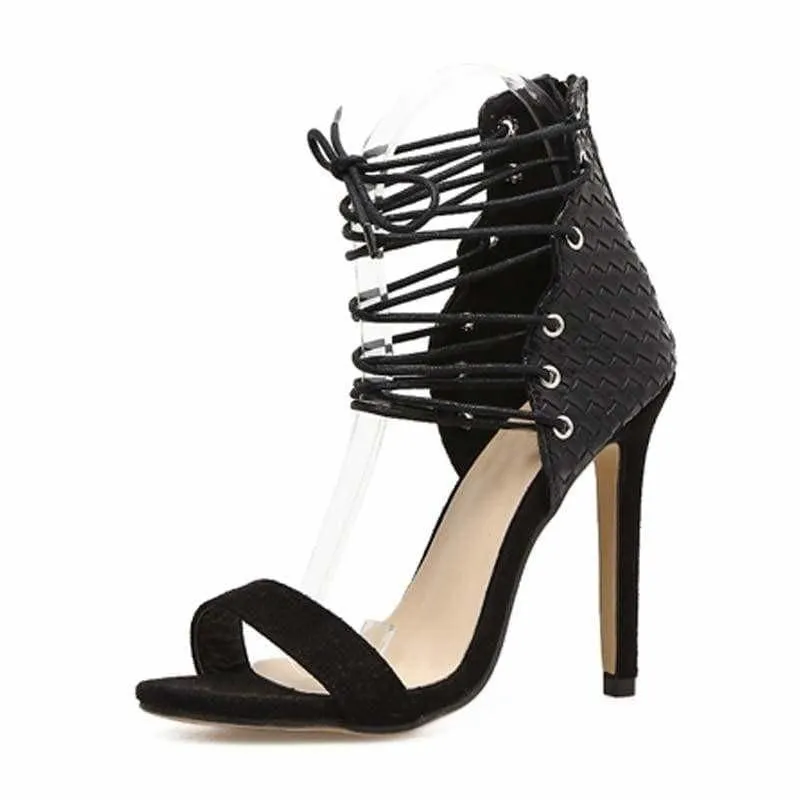 Strappy High Heel Stilettos Gladiator Sandals