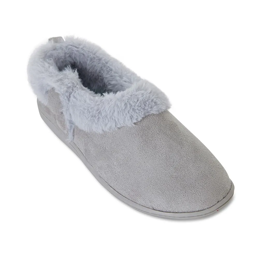 Sundae Slipper in Grey Fabric