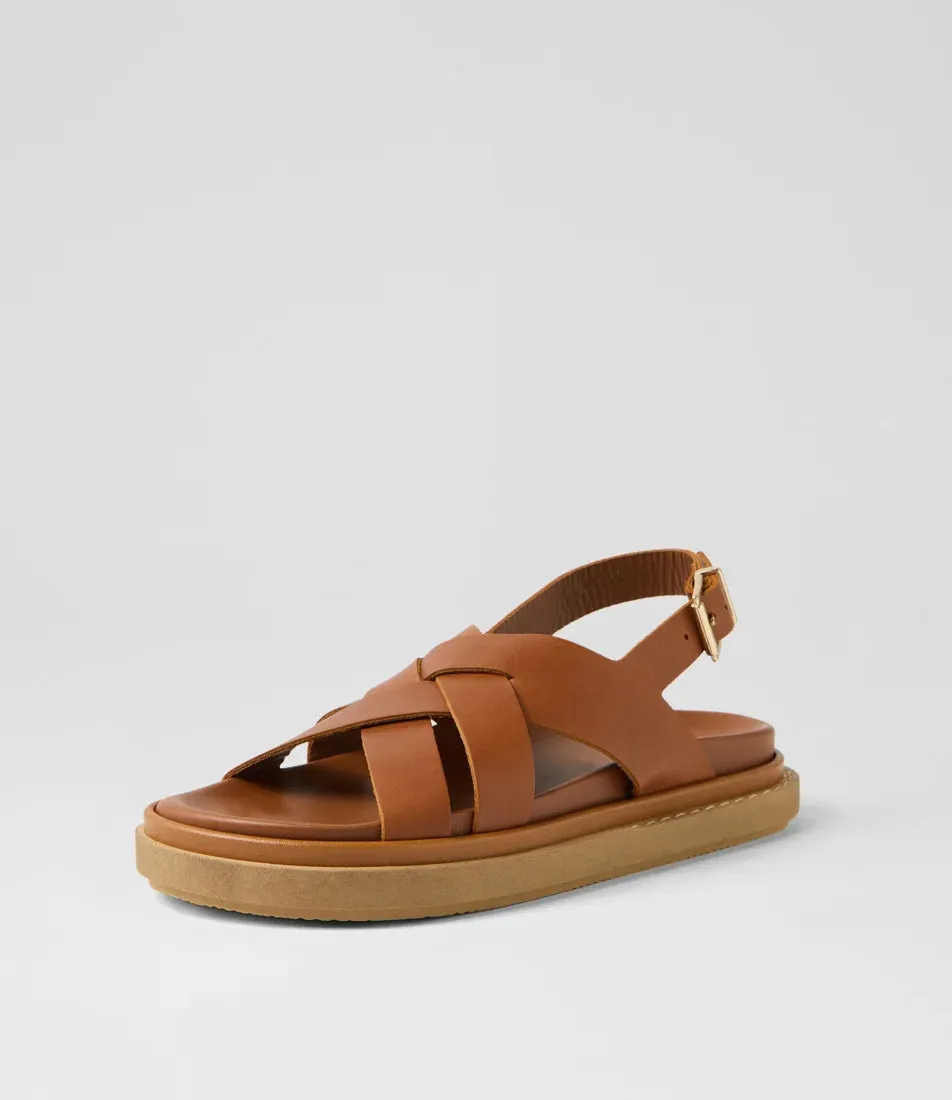 Trunca Tan Leather Sandals