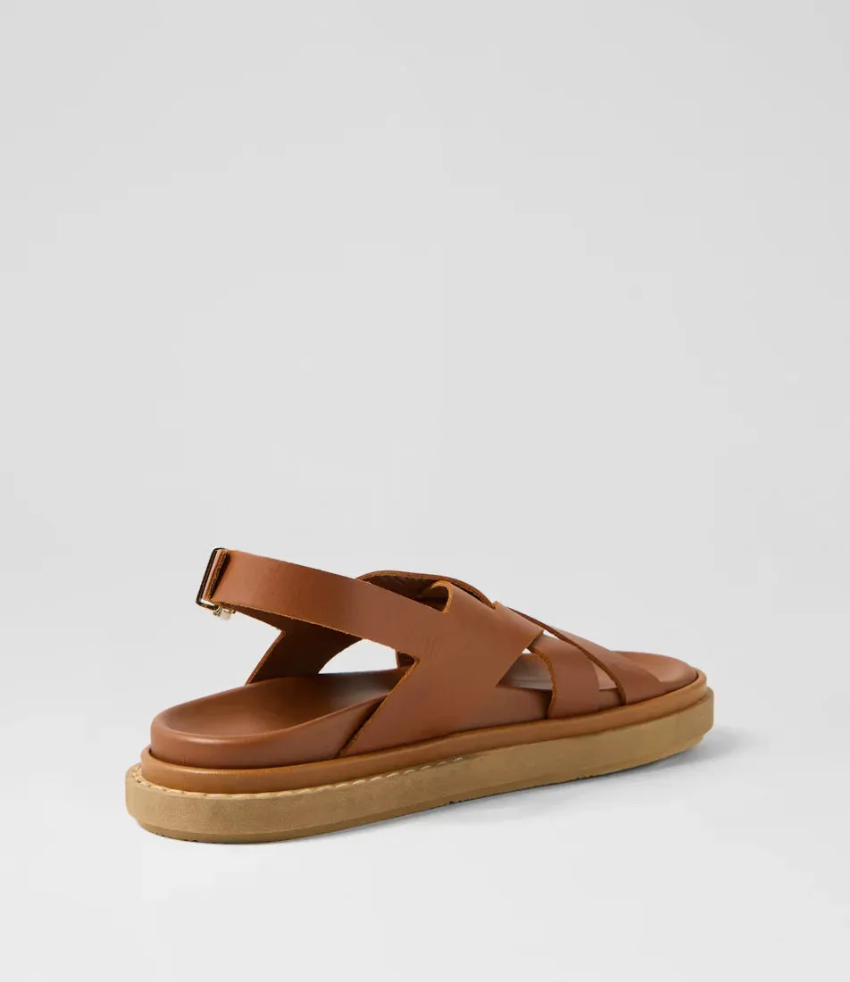 Trunca Tan Leather Sandals