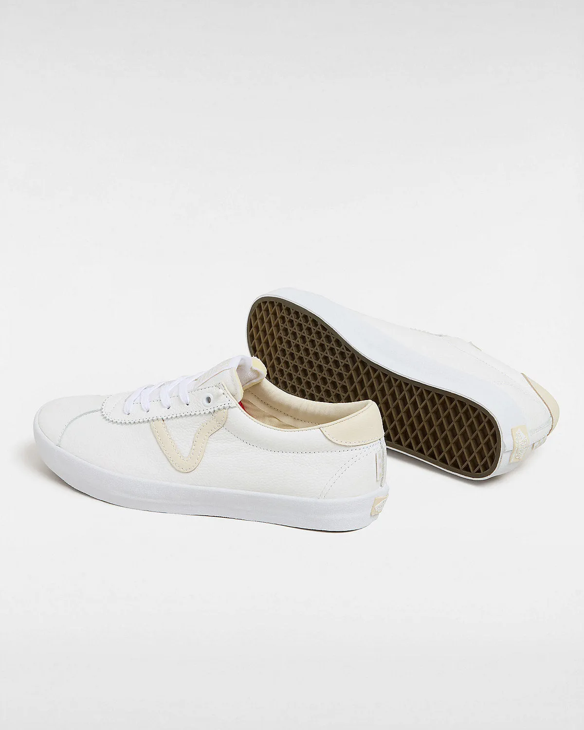 Vans Skate Sport Shoes - LEATHER VINTAGE WHITE