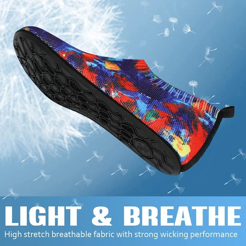 Women And Men Multi Print Quick-Dry Aquatic Shoes For Water Sport